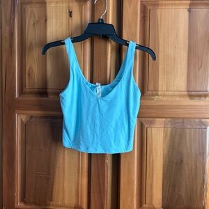 lululemon athletica Light Blue Crop Top